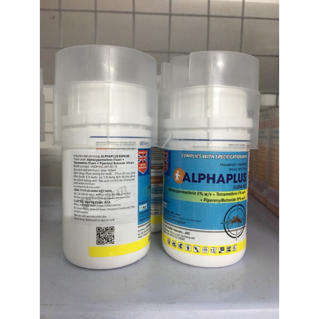 Chế phẩm phun muỗi không mùi  ALPHAPLUS SUPASE (100ML)
