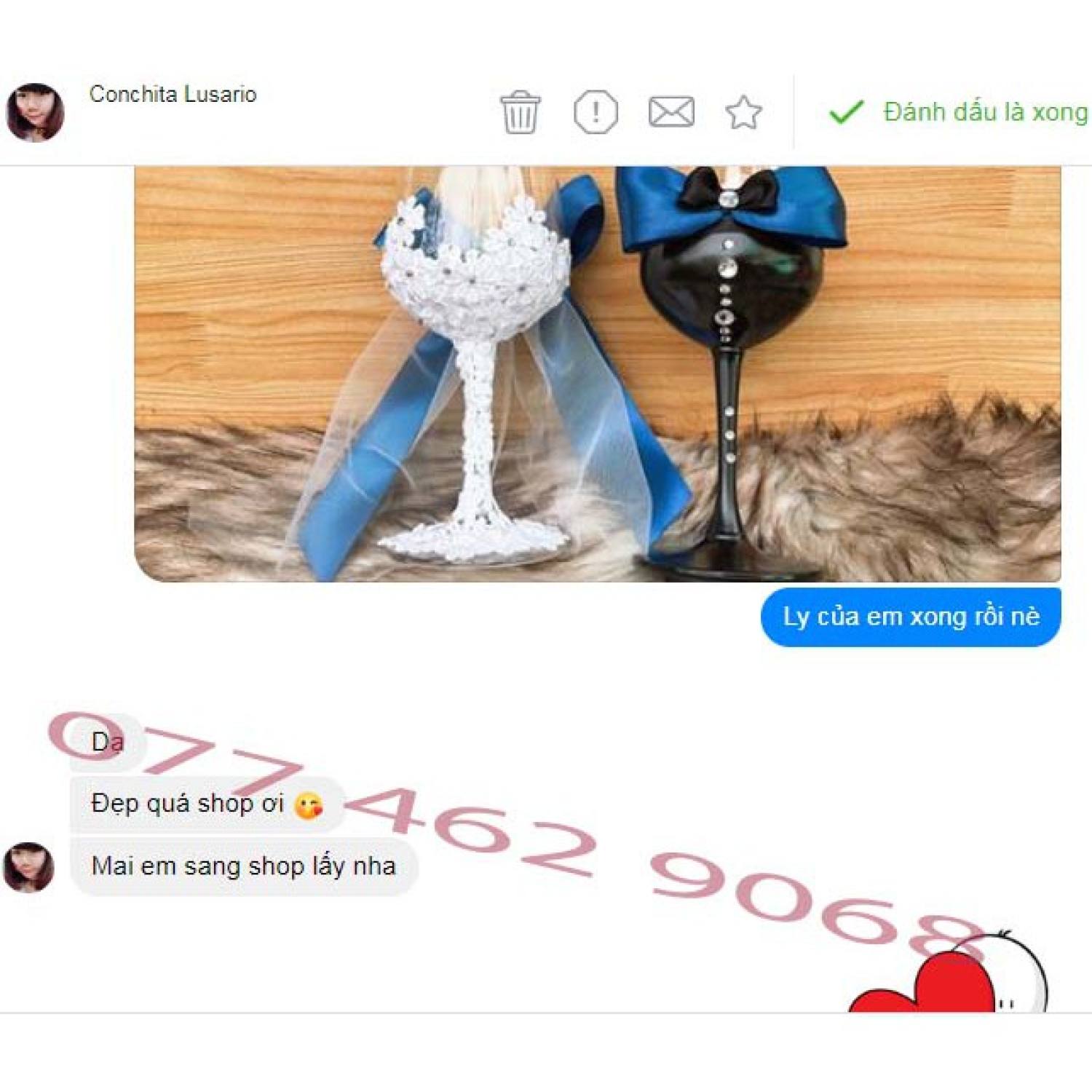 ly rượu cô dâu chú rể