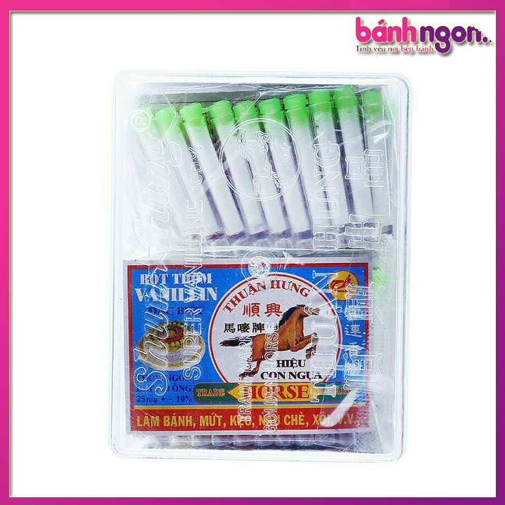 Bột Thơm Vanila Hiệu Con Ngựa 10 Ống 2.5gr