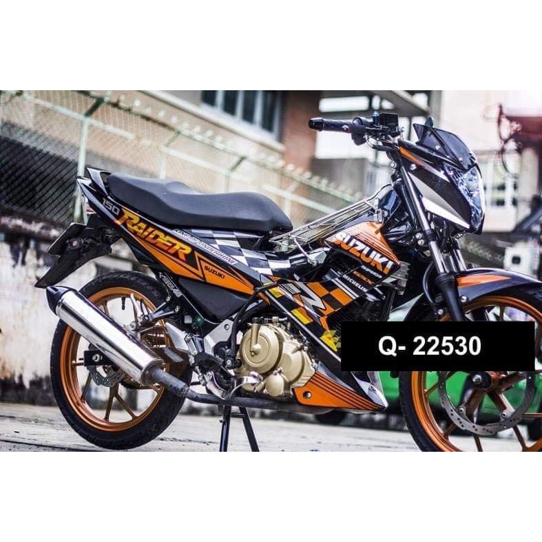 Tem rời Raider cam đen (X)|Mẫu mã đa dạng|Chi tiết sắc nét|Nhận làm Tem rời theo yêu cầu, chất lượng đảm bảo, cảm kết hàng nhận được đúng với mô tả