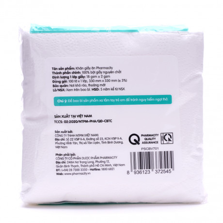 Giấy ăn Pharmacity (100 tờ)