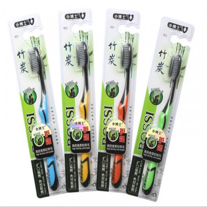 [Combo 5 tree] toothbrush bamboo charcoal activated Korean Bossi soft strong teeth