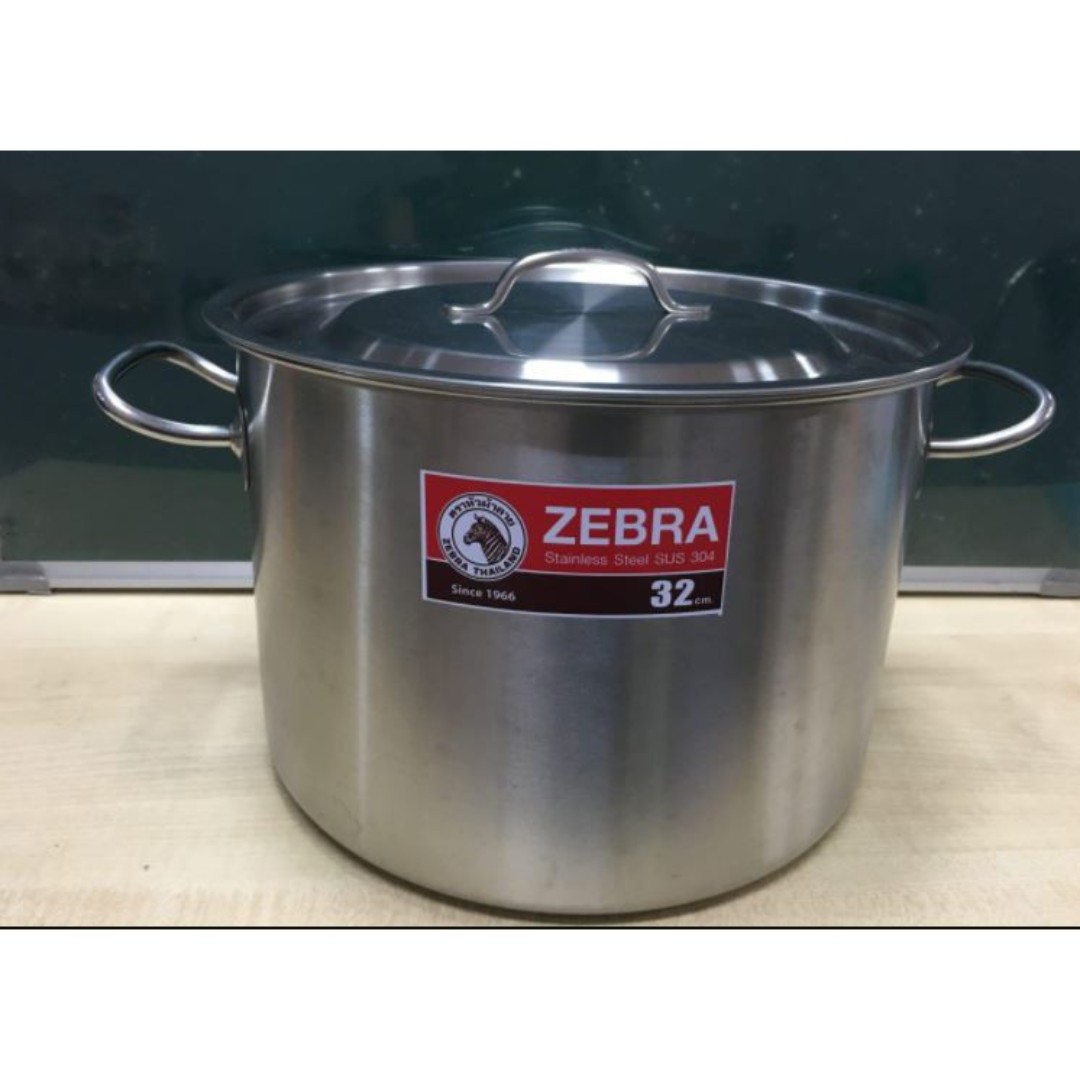Nồi hầm 1 đáy inox zebra 32 cm- 171132