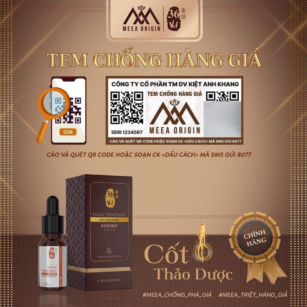 Serum Cốt Thảo Dược 36 Vị - Meea Organic 10ml