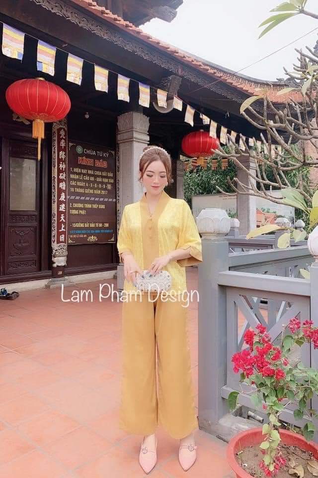 [HCM]SET ĐỒ LAM ĐI CHÙ BÀ LAI CHÁT LỤA GẤM 78KG ĐỔ LẠI