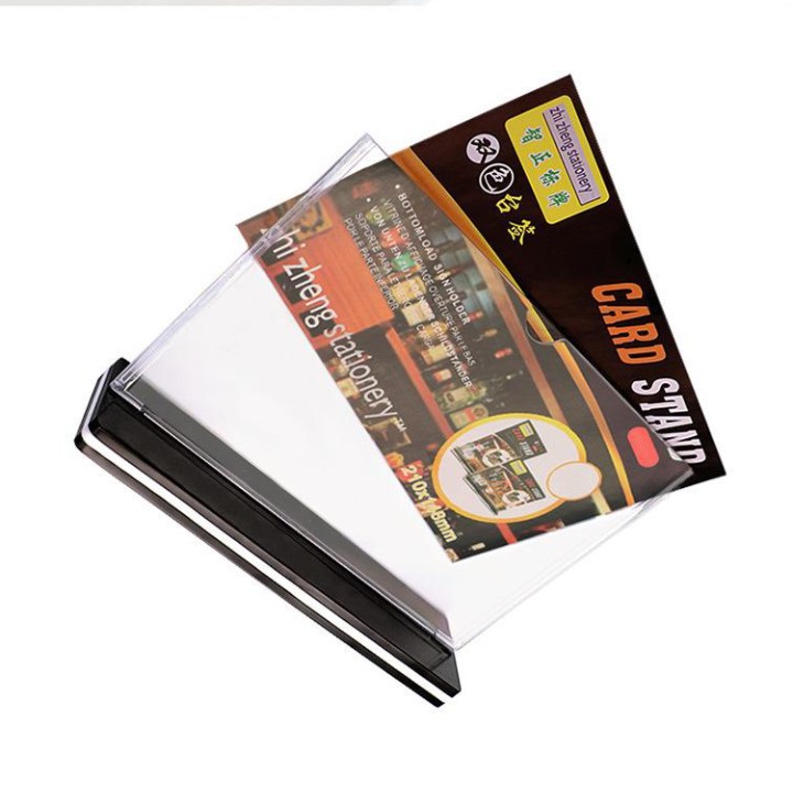 Menu mica A4 ngang, kệ mica để bàn cao cấp