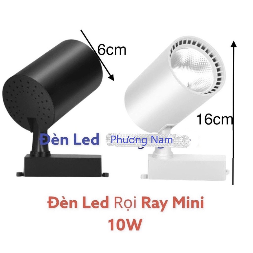 Đèn Rọi Ray COB MINI, COMBO 3 Đèn + 1 Thanh Ray 1m 10w/20w