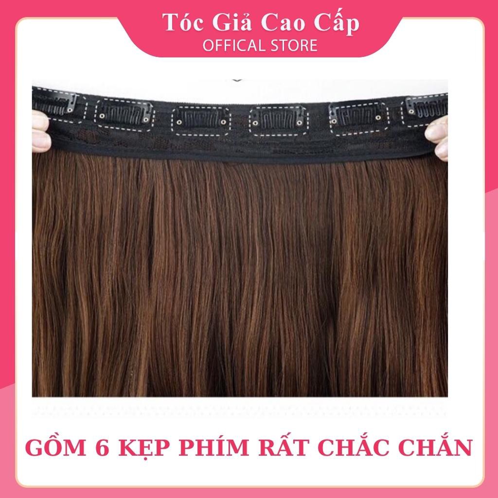 Tóc giả kẹp xù- tơ cap cấp- kẹp 6 phím 4.9