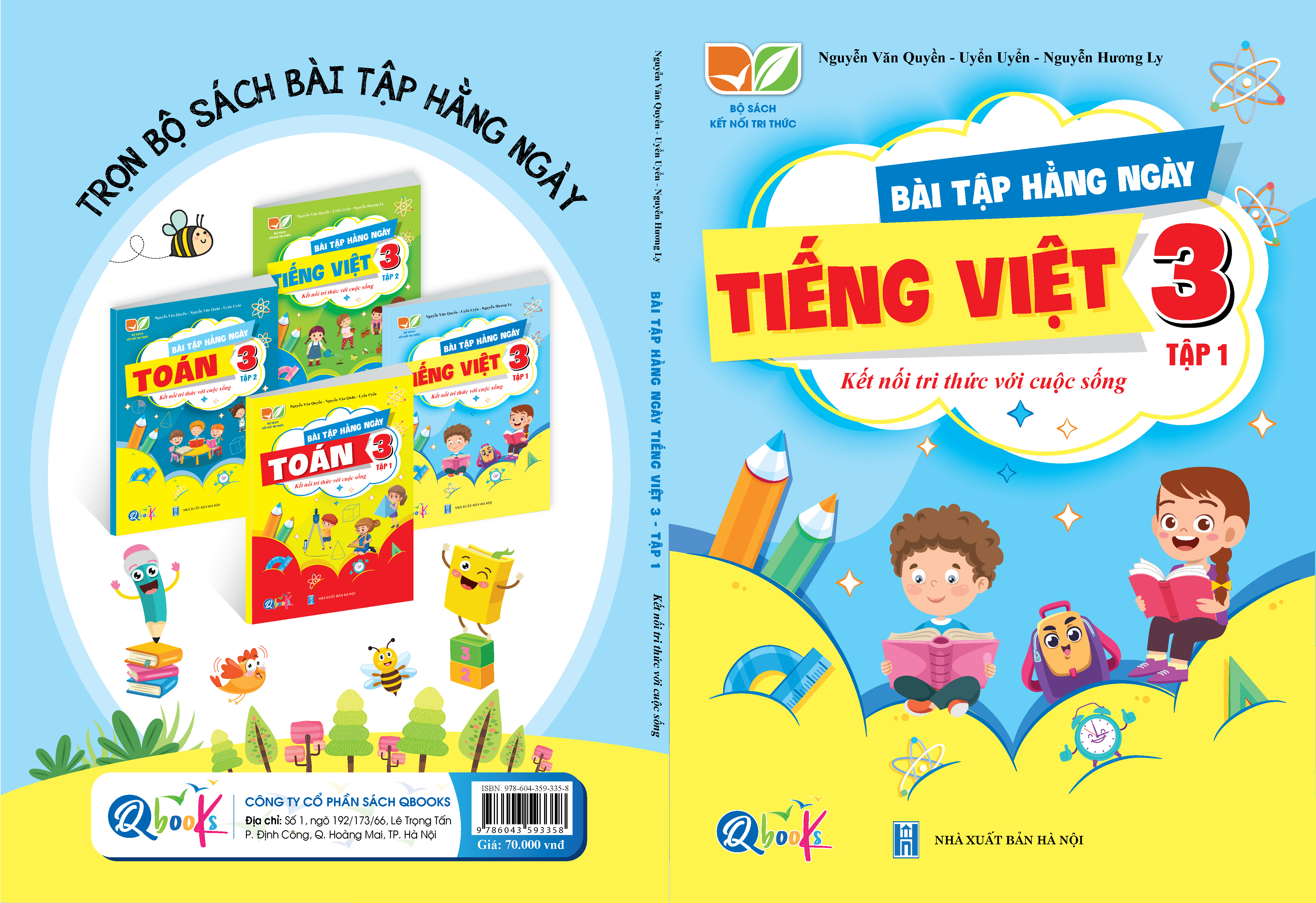Sách - Combo Bài Tập Hằng Ngày Toán - Tiếng Việt Lớp 3 Tập 1 (Kết nối tri thức với cuộc sống)