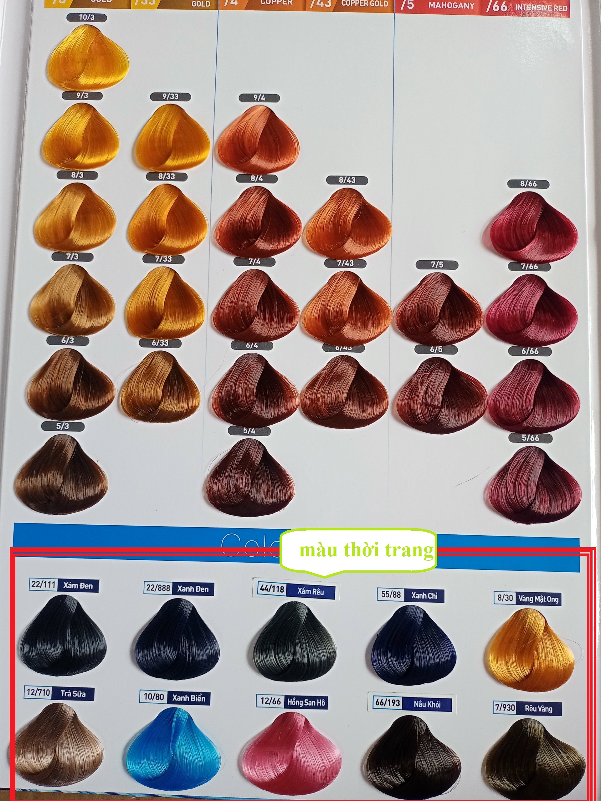 Màu nhuộm tóc Lavox (không có oxy đi kèm)