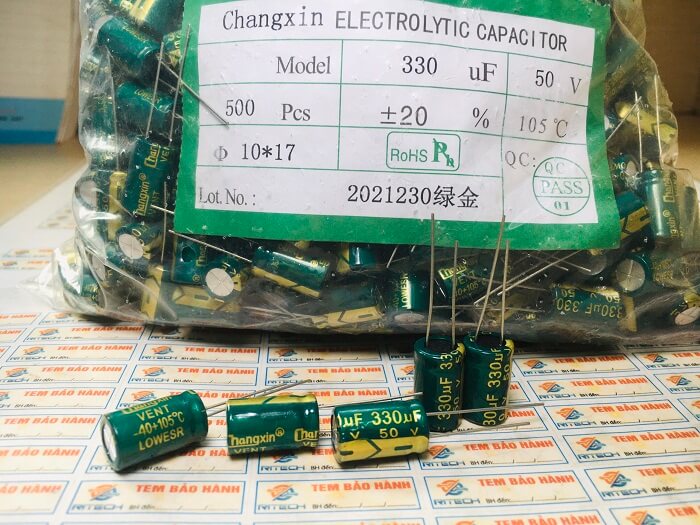 Combo 20 tụ hóa 330uf 50v