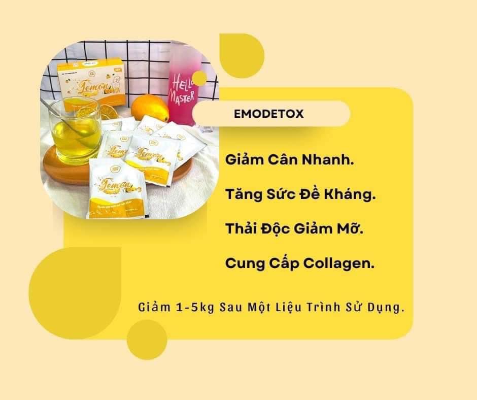 (KÈM QUÀ ) NƯỚC ÉP TRÁI CÂY VỊ CHANH EMO DETOX GIẢM CÂN THẢY MỠ