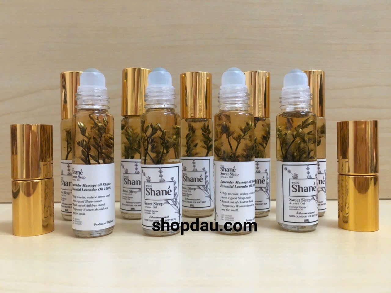 Dầu gió bi lăn hương lavender Shane Thái Lan