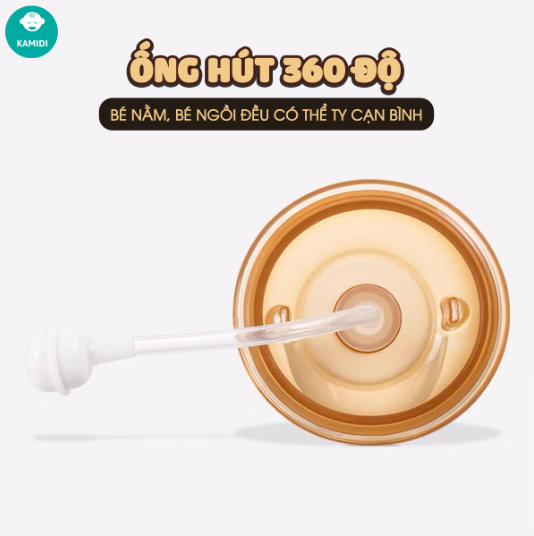 Bình sữa Kamidi PPSU chuyên tập ti cho bé