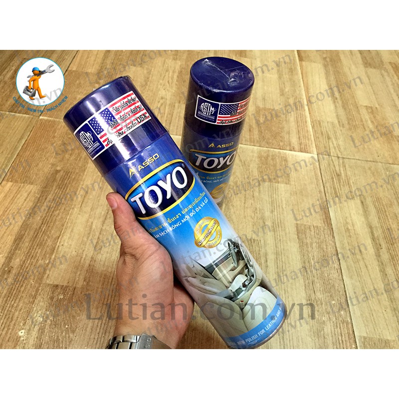 Chai xịt bóng đồ da và gỗ Toyo - 2 lọ
