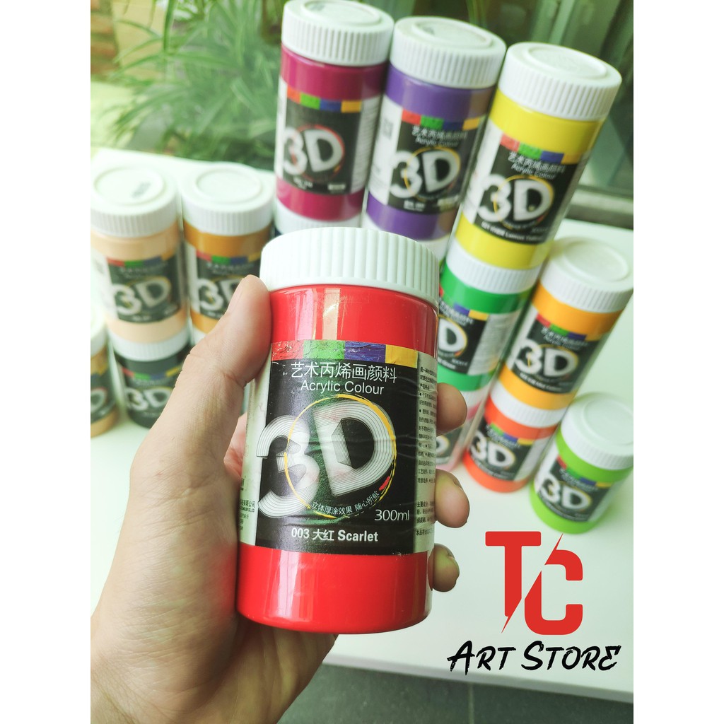 Bảng Màu 1 Màu Acrylic 3D - 5D 300Ml