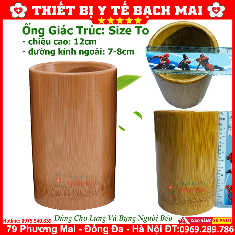 Bộ Cốc Giác Trúc - Ống Giác Hơi Tre Trúc Nhiều Size