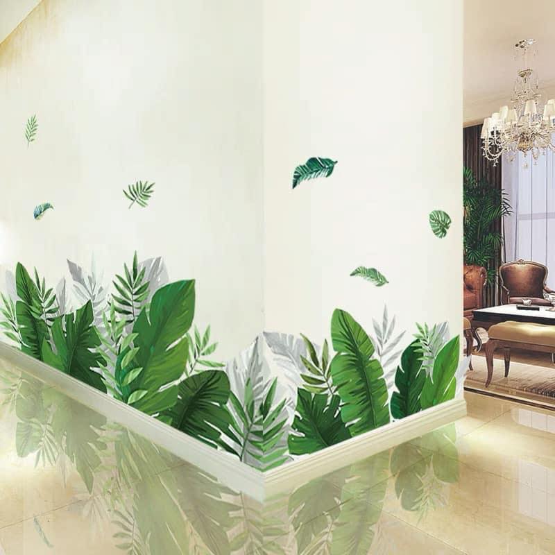 [HCM]DECAL DÁN TƯỜNG GIÀN CÂY XANH LÁ ĐẬM