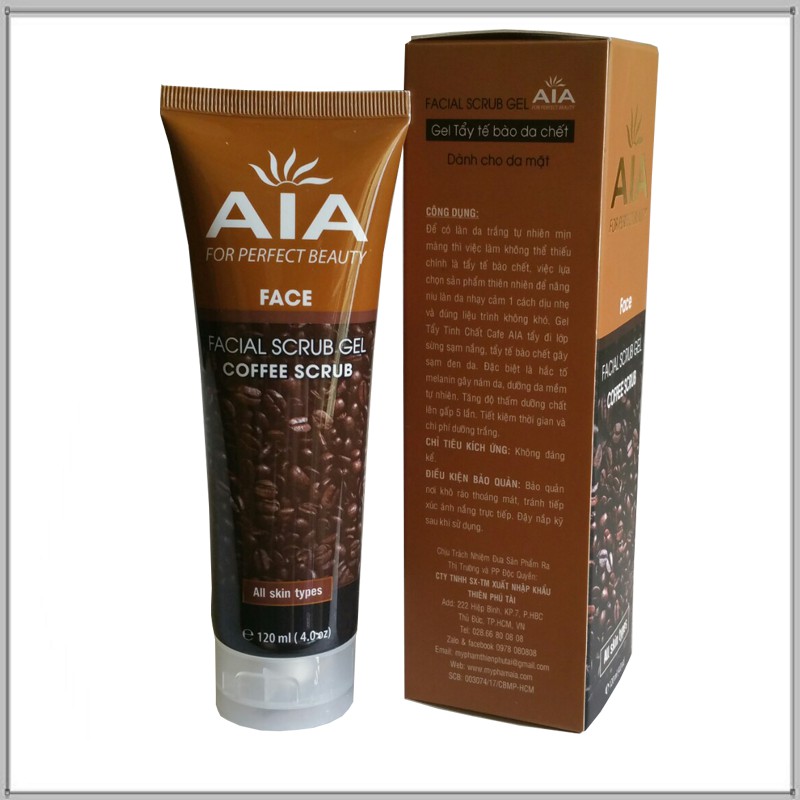 [HCM]Gel tẩy tế bào chết da mặt AIA 120ml