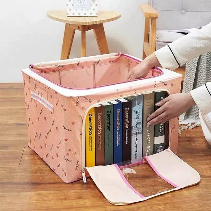 Tủ vải đựng quần áo có khung sắt