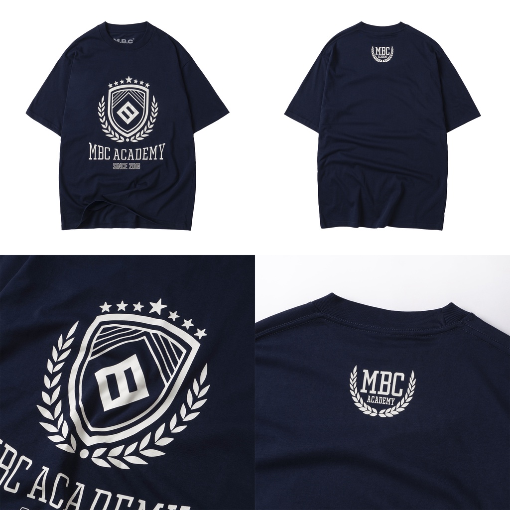 Áo Thun Cổ Tròn MBC Academy - Brown/Navy/Green/Dark Gray