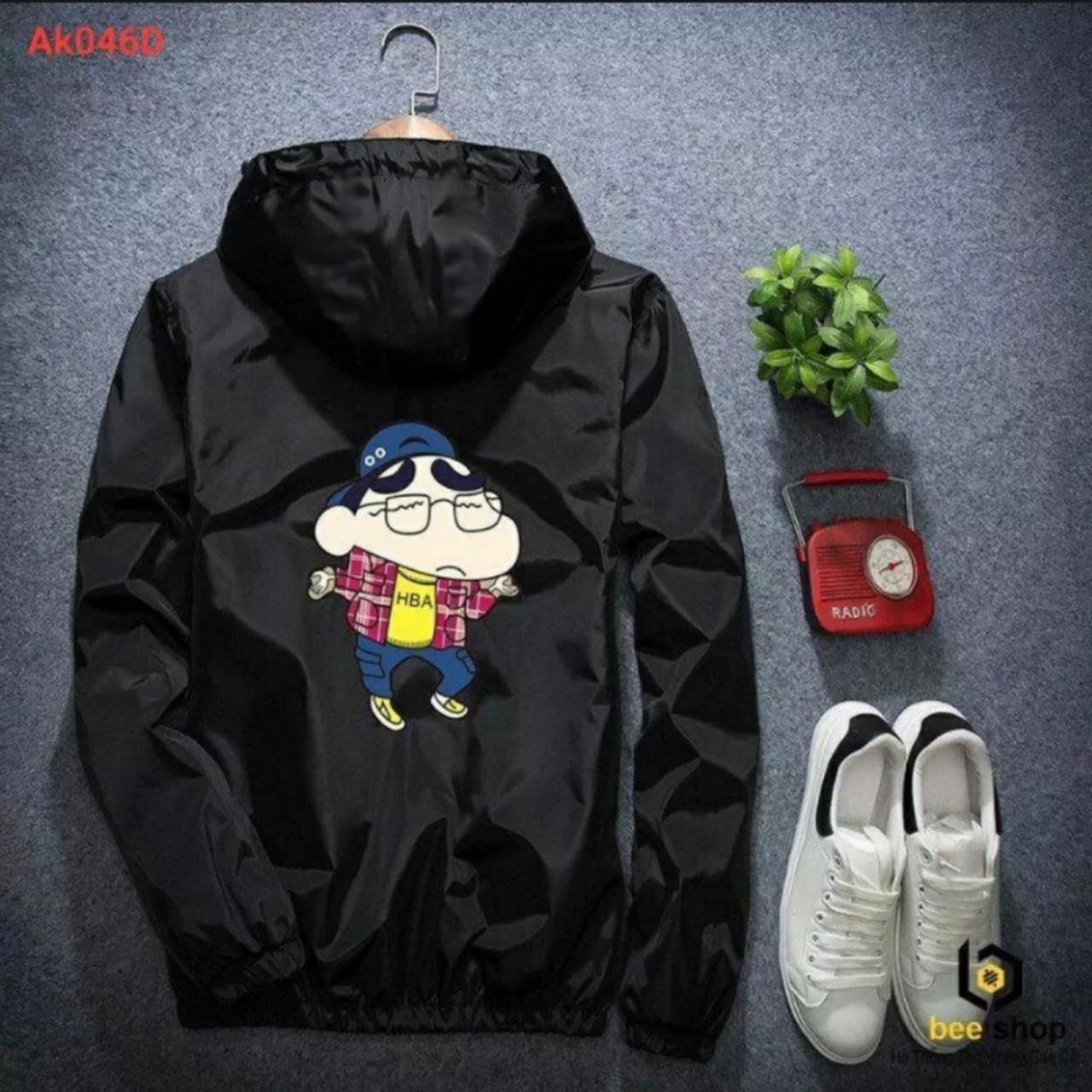 Áo khoát dù nam nữ in hình CUSHIN
