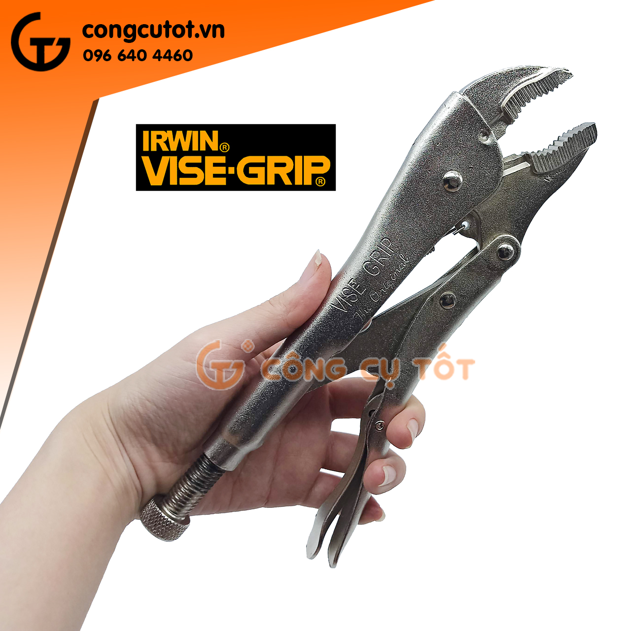 Kìm bấm chết mỏ cong IRWIN VISE-GRIP 230mm