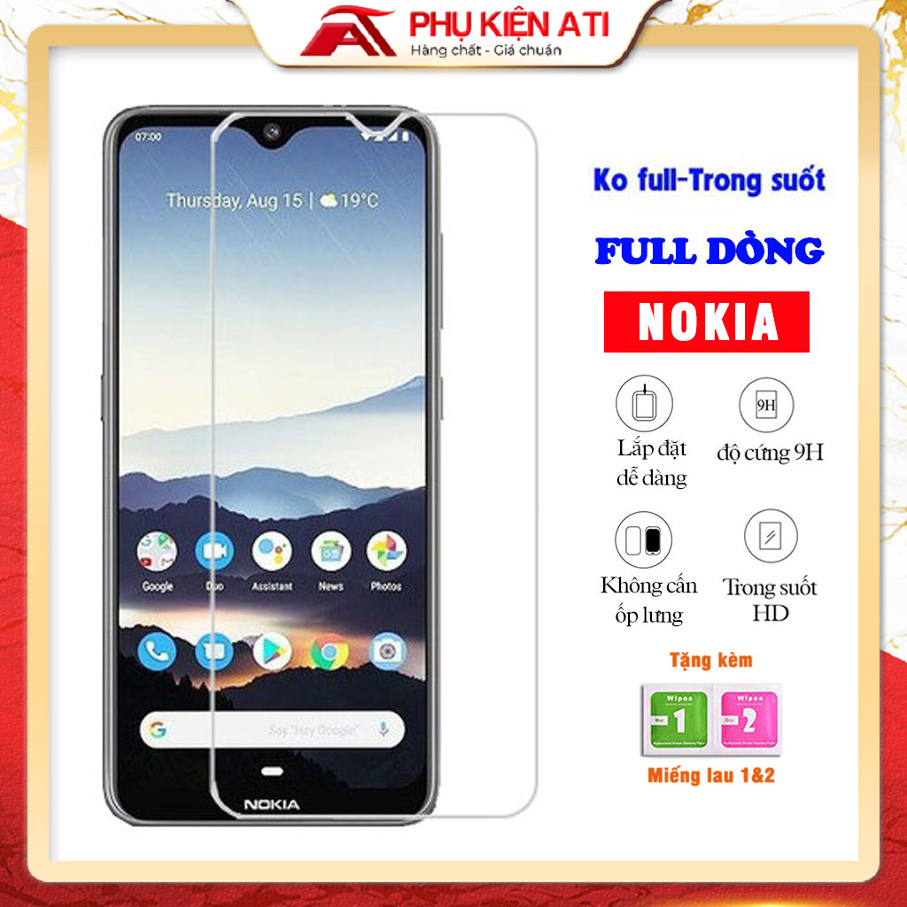 Nokia 7.2/ 6.2/ 3.2/ 2.3 / 5.3/ 2.4-clear tempered glass-9H hardness