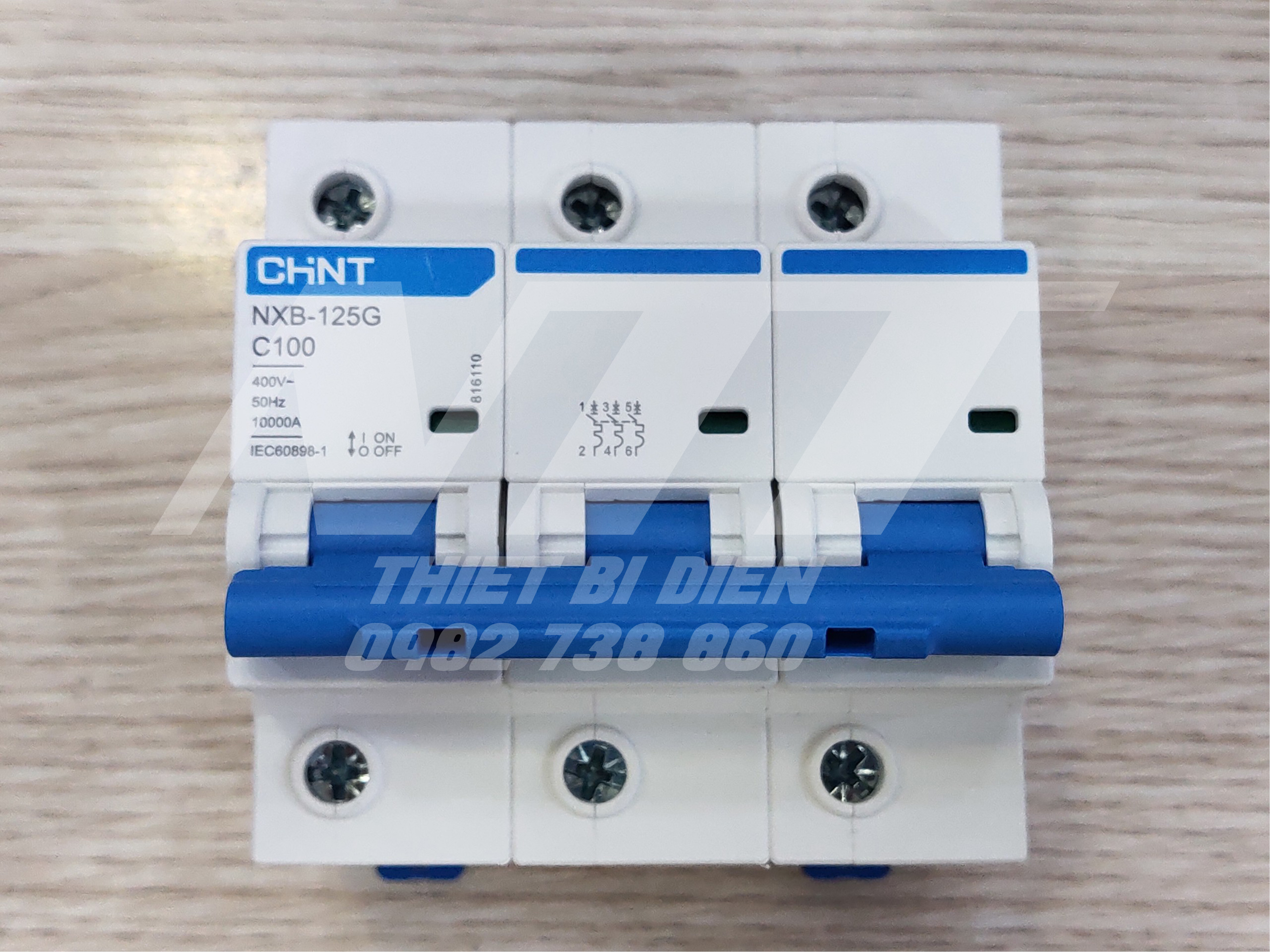 MCB 3 pha 80A~125A NXB-125G Chint