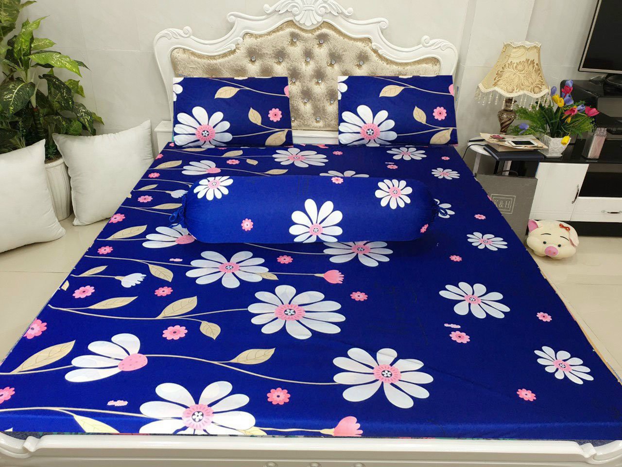 GA THUN HÀN QUỐC 4 MÓN(GA + 1 VỎ GỐI ÔM + 2 VỎ GỐI NẰM)
