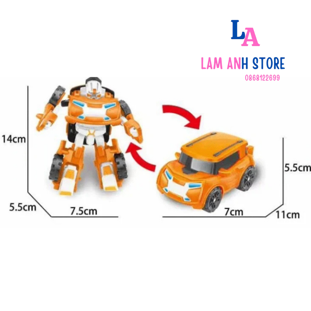 Vỉ ráp ROBOT mini, ROBOT biến hình dành cho bé của Lam Anh Store
