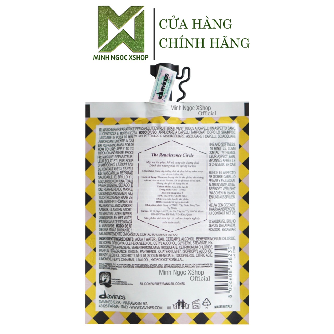 Mặt nạ tóc siêu phục hồi Davines The Renaissance Circle 50ML