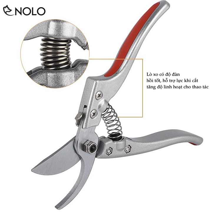 Kéo Cắt Cành Sada 210 Nhật Bản Sk5 210mm/Kéo cắt tỉa bon sai/kéo tỉa nhánh cây bằng thép siêu bền cán đúc tay đệm cao su