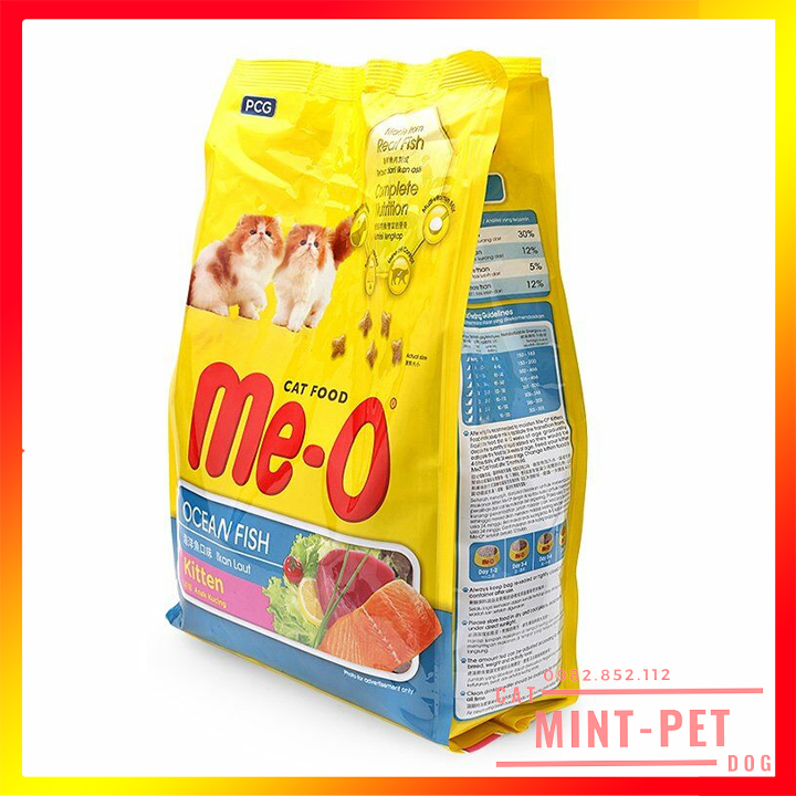 Thức Ăn Hạt Cho Mèo Con Me-O Túi 1,1Kg
