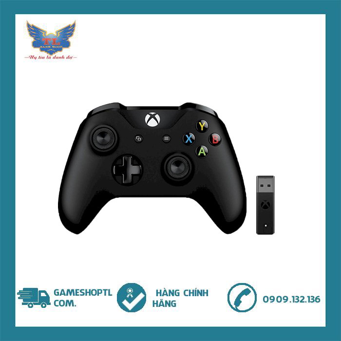 Tay chơi game Xbox One S kèm USB Wireless Adapter