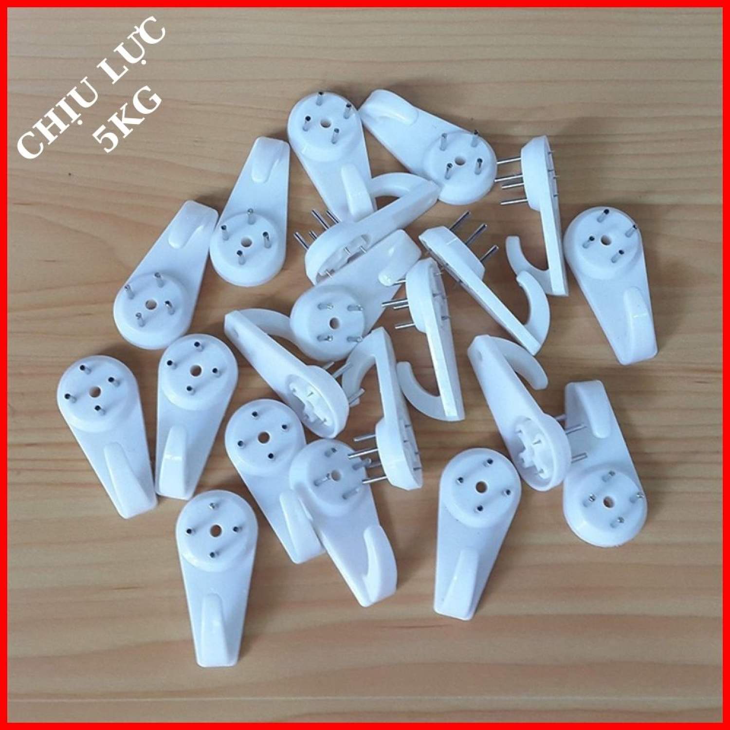 Combo 20 Đinh thép 4 chân treo tường chuyên dụng có móc treo lưới sắt, kệ đồ, tranh khung ảnh kệ treo tường trang trí nhà cửa - Đinh thép 4 chân đóng treo tường đóng trực tiếp không cần khoan tường
