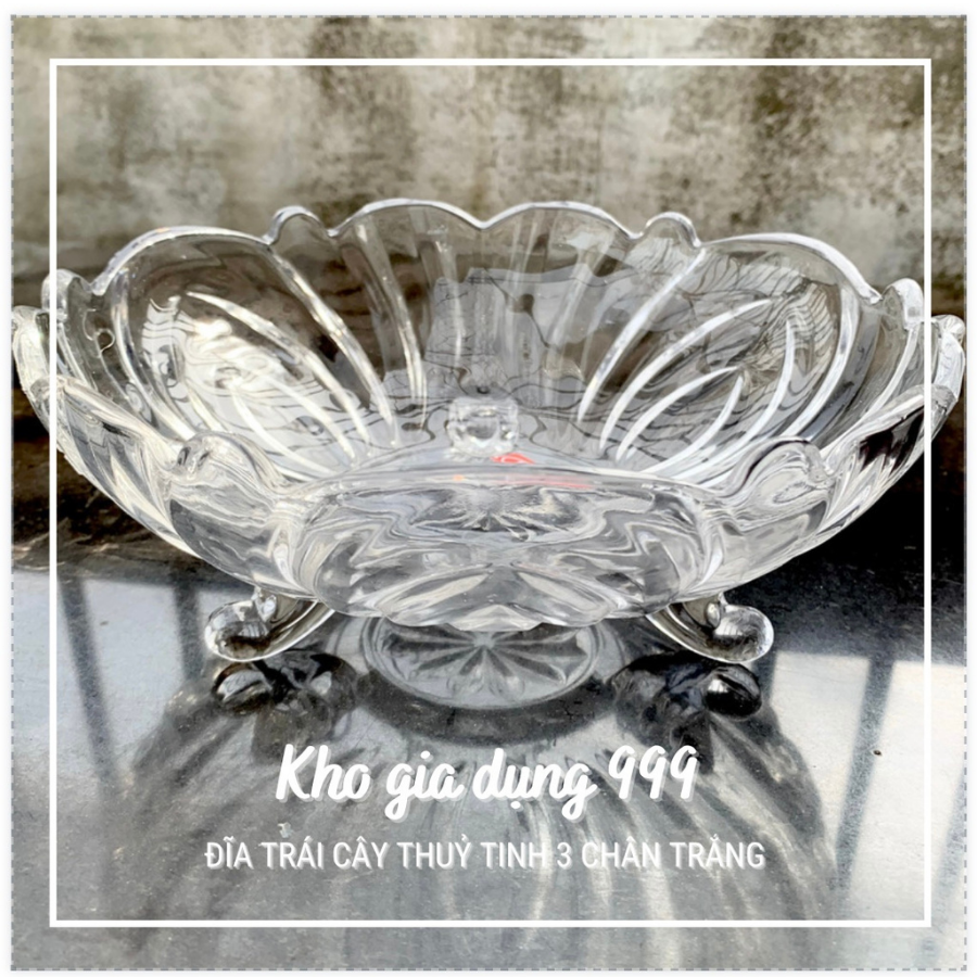 DĨA TRÁI CÂY THỦY TINH - KHAY ĐỰNG HOA QUẢ
