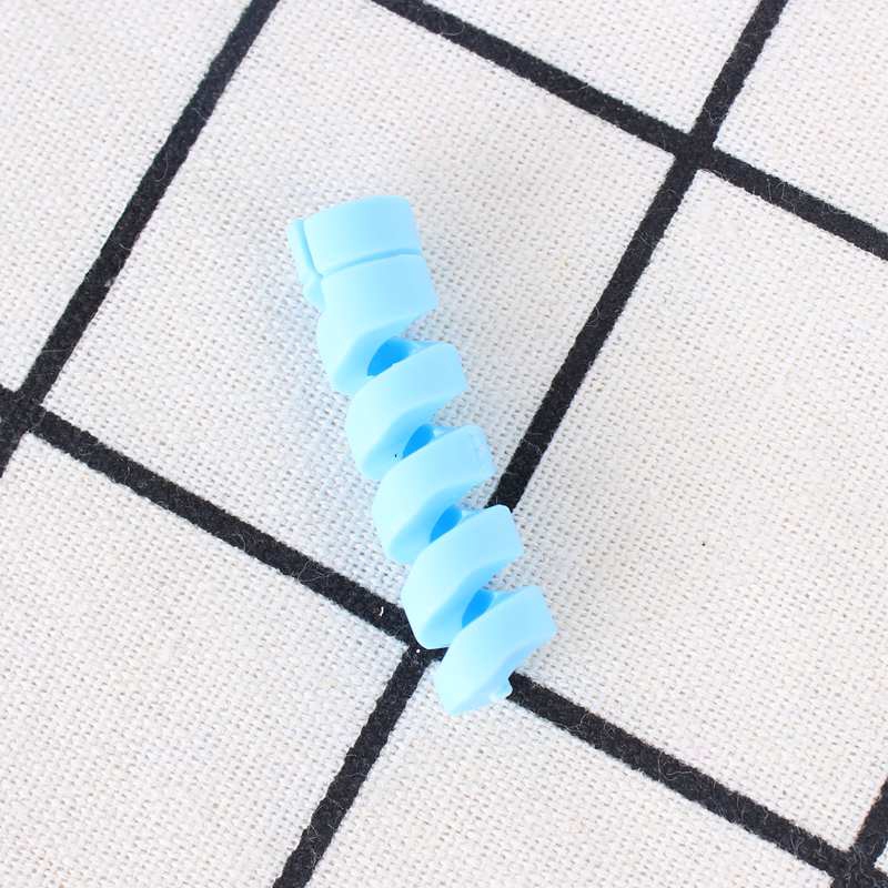 1 pieces Color Spiral Data Cable Protector Phone Data Line Bobbin Winder Protective