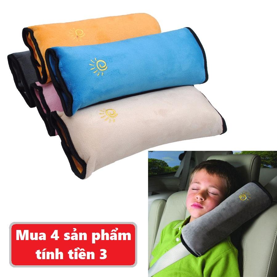 01 Gối tựa đầu gắn dây an toàn - Gối tựa đầu chống mỏi cổ khi ngủ trên ô tô