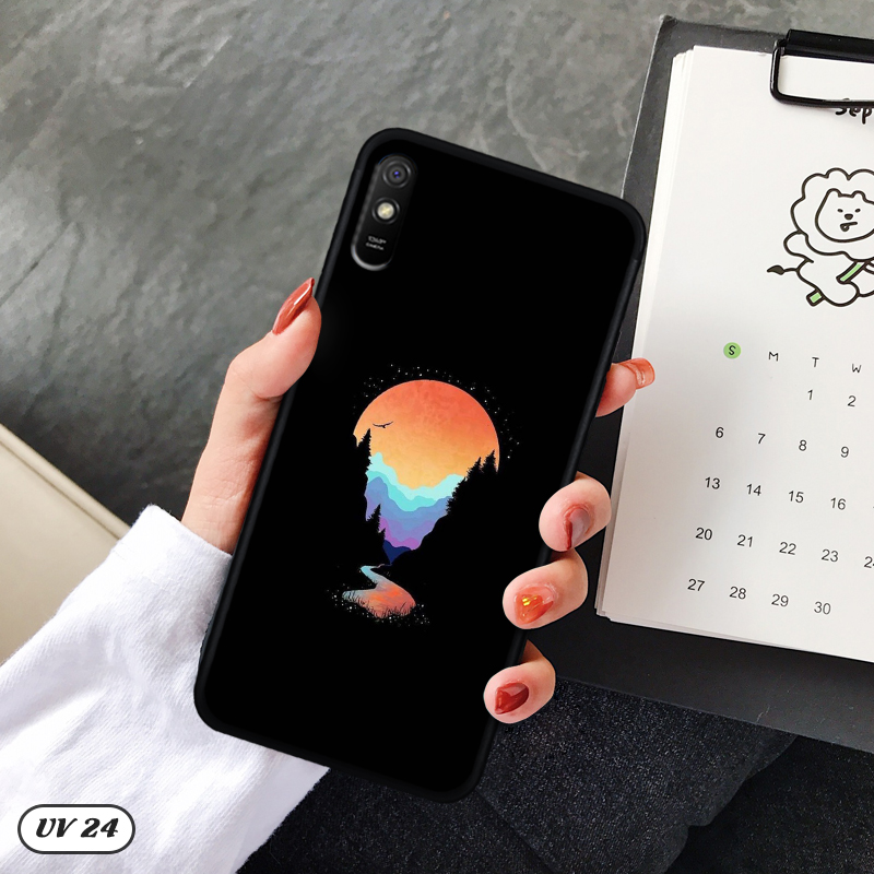 Ốp Xiaomi Redmi 9A lưng nhám -ngộ nghĩnh