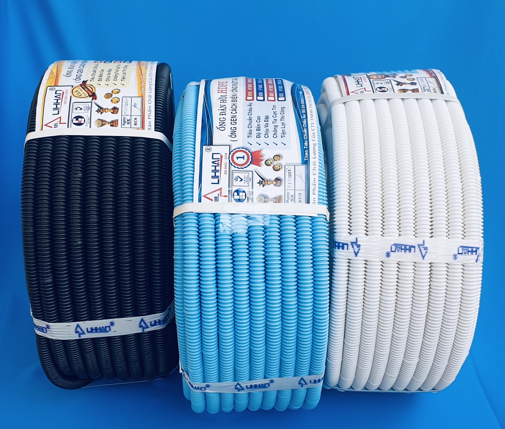 Ống Gen / Ruột Gà phi 32 màu đen - 1 cuộn dài 25 mét