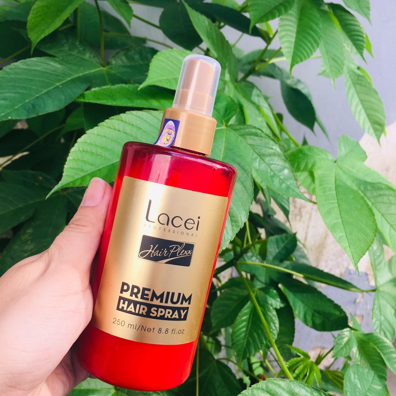 Xịt dưỡng giữ nếp tóc lacei hair plexx premium hair spray 250ml