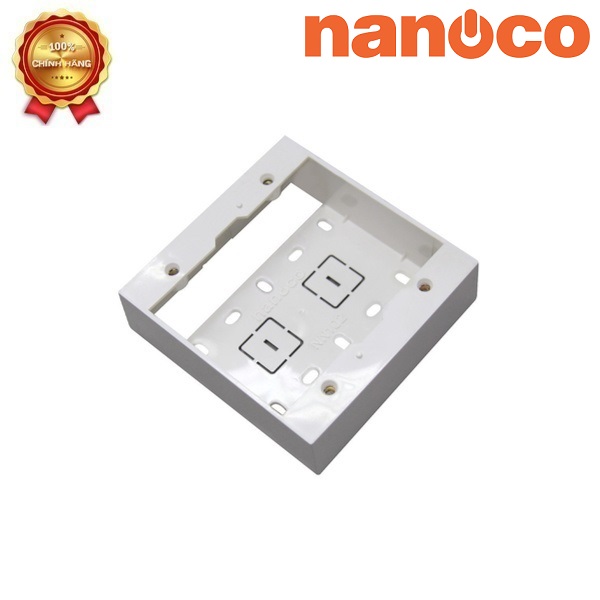 HỘP NỔI NANOCO ĐÔI 120x115x35mm NN102F
