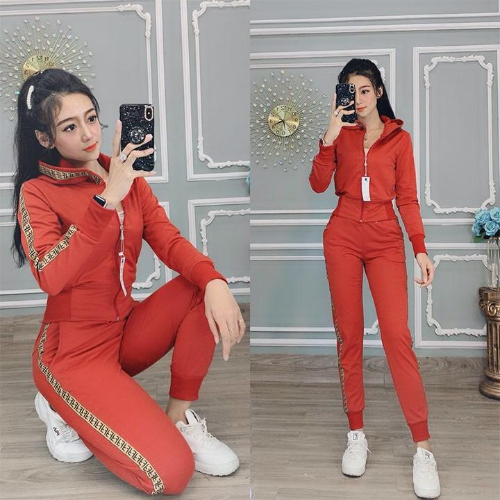 Bộ đồ thể thao nữ áo khoác cao cấp Adidas