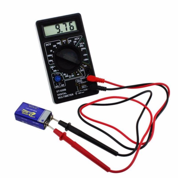 Đồng hồ đo vạn năng cho thợ điện tử DT-830B đo cường độ dòng điện vol xoay chiều 1 chiều kèm pin 9v