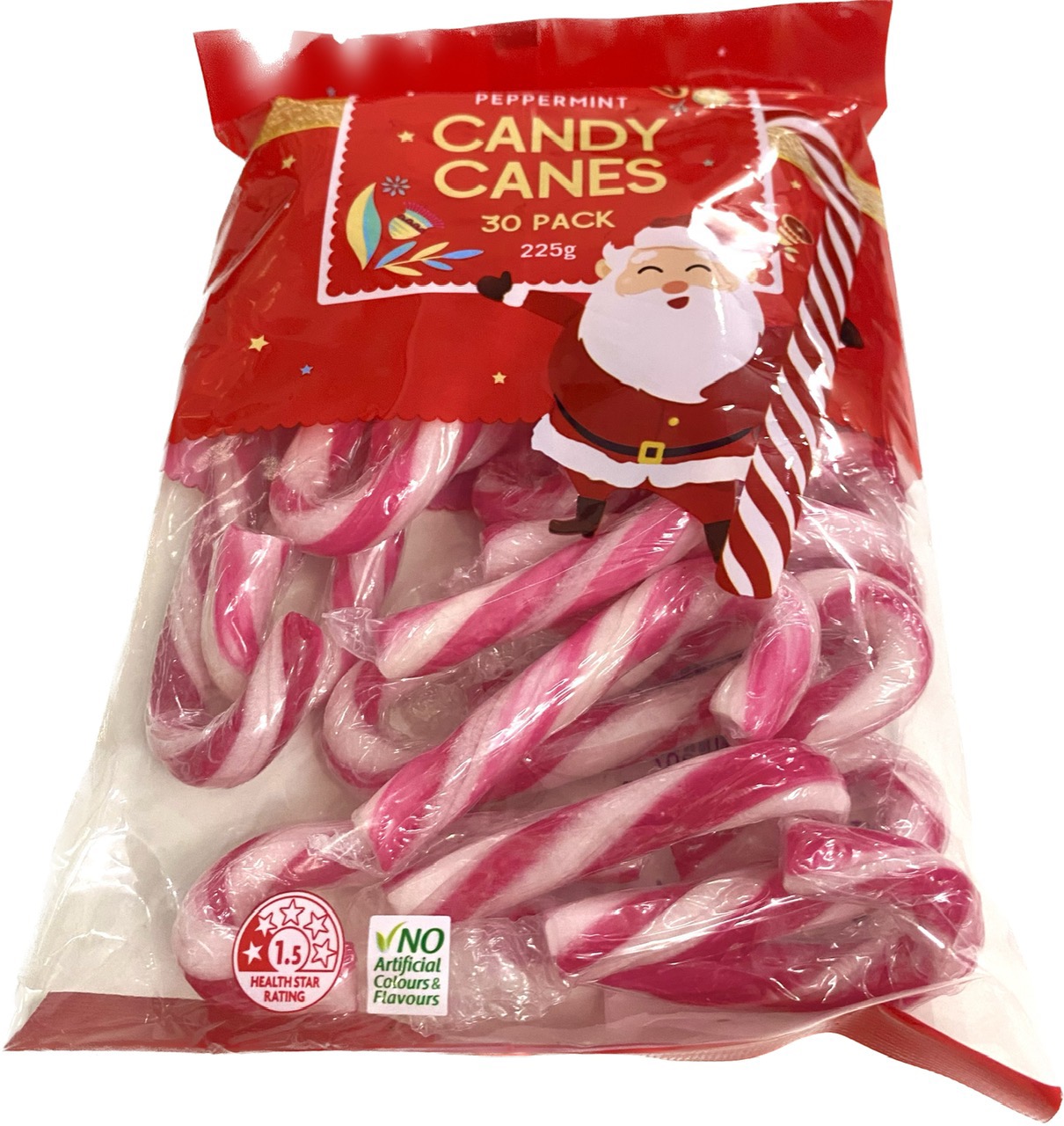 Kẹo Noel Giáng sinh Peppermint Candy Canes 225gr/125gr