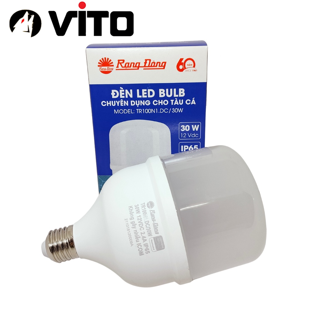 Bóng Đèn Led 12-24V DC Rạng Đông Chui Xoáy E27 Công Suất 7W 9W 12W 30W Chip LED Samsung