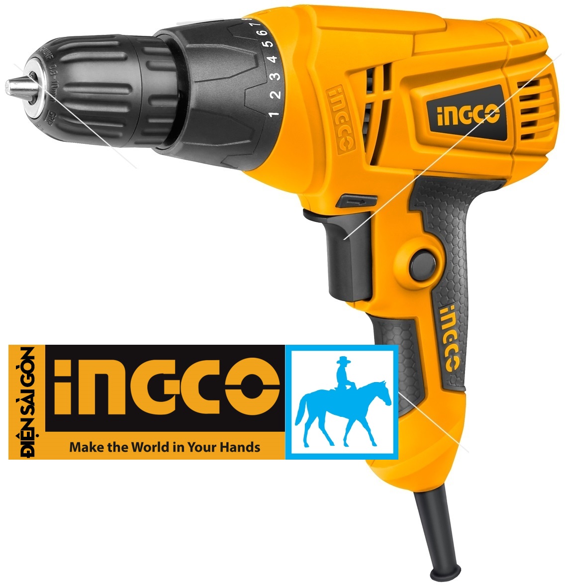 Máy khoan vặn vít cầm tay 280w 10mm total td502106