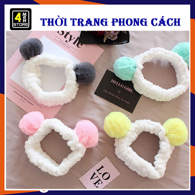 [HCM]?? Sale Sập Sàn ?? Băng Đô Tai Gấu Cao Cấp Mềm Mượt - Siêu Dày - Siêu Xinh