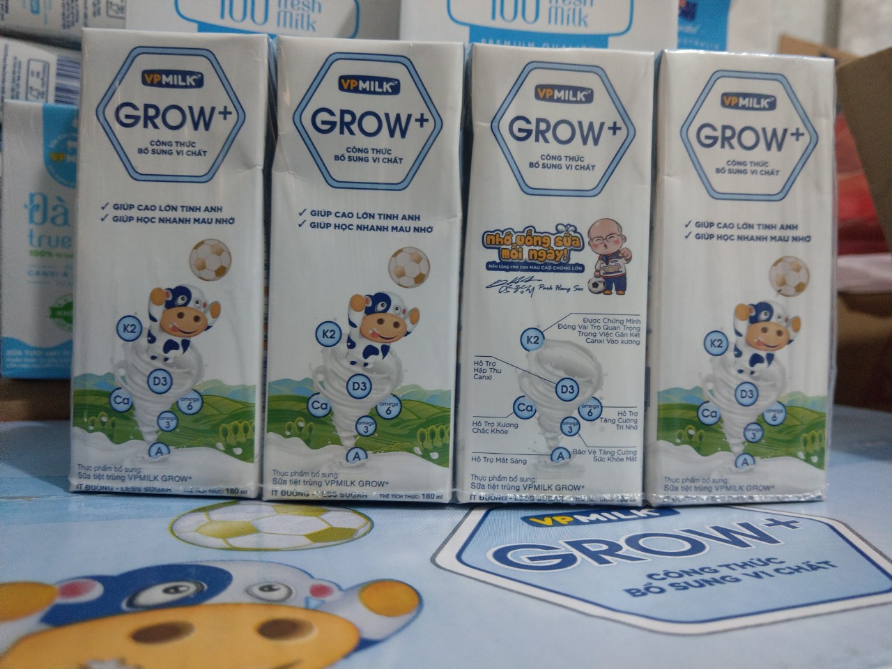 Lốc 4 ,sữa tiệt trùng vpmilk grow +